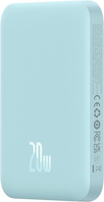 Image du produit Baseus Powerbank mini 6000 mAh 20W (blue) (6000 mAh, 20 W, 20 Wh)