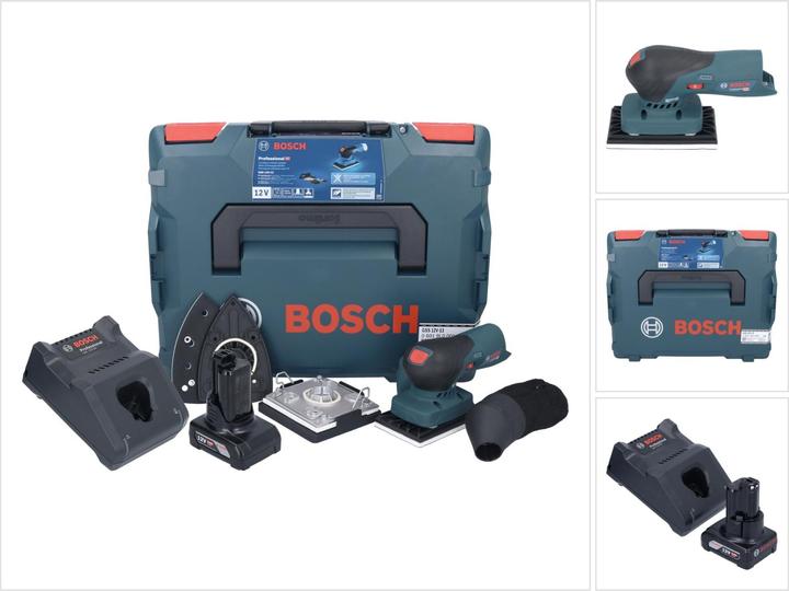 Actual product image Bosch Professional Bosch GSS 12V-13 Professional battery orbital sander 12 V + 1x battery 6.0 Ah + charger + L-BOXX (Sander)