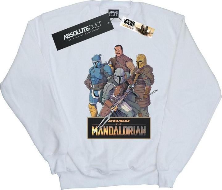 Star Wars The Mandalorian Character Collage Sweatshirt