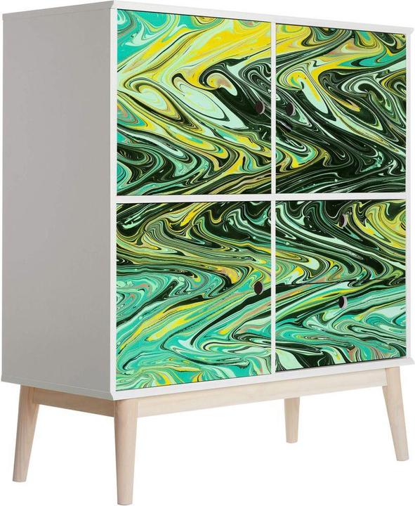 Actual product image Trenddeko Color waves (100 x 70 cm)