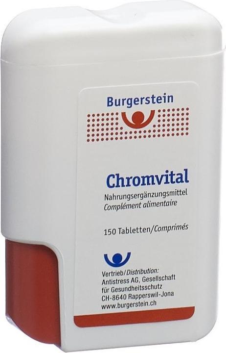 Actual product image Burgerstein Chromvital (150 Tabs) (150 Piece, Pills, 34 g)