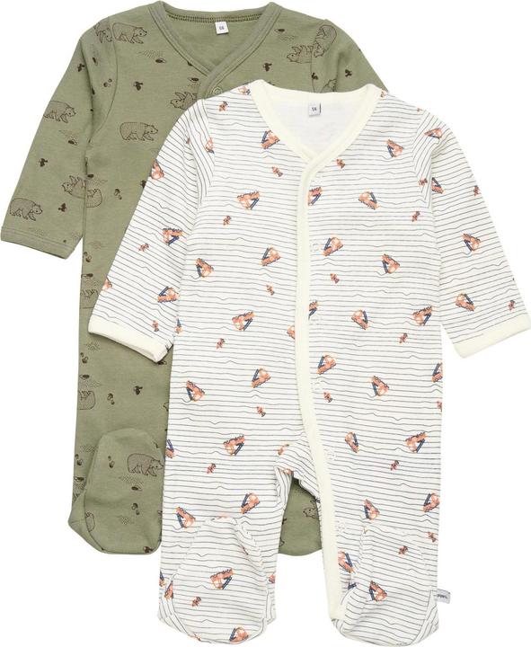 Actual product image Pippi Romper Set of 2 Deep Lichen Green Gr. 86 (86)