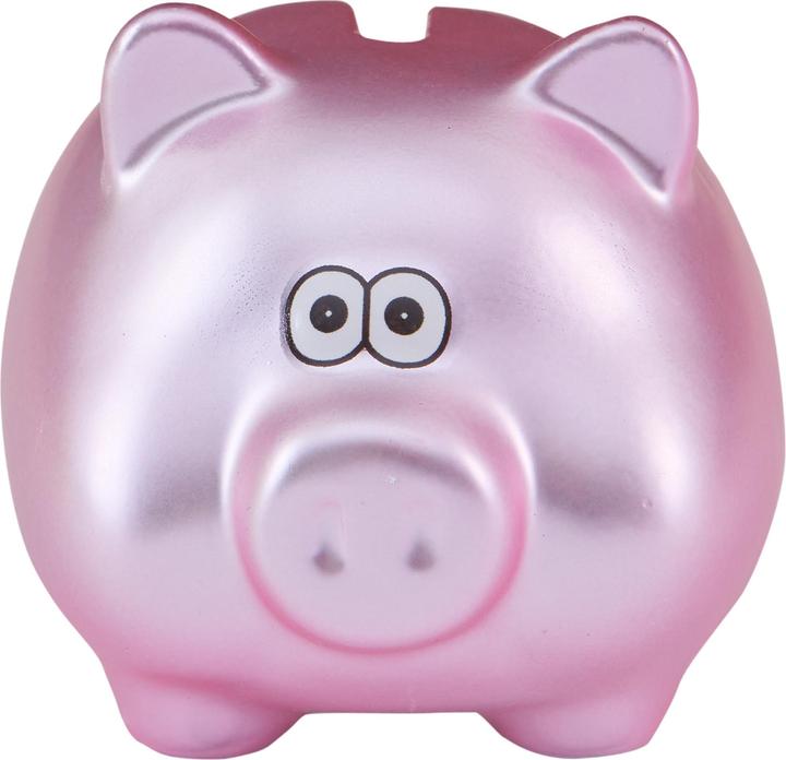 Actual product image Idena Piggy bank pink metallic 7x7x8cm (7 x 7 x 8 cm)