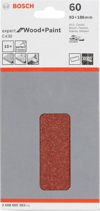 Immagine prodotto Bosch Professional Zubehör Carta abrasiva oscillante (60)