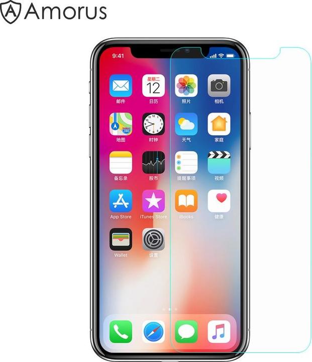 Immagine prodotto Amorus iPhone 11 Pro / XS / X Premium protezione dello schermo in vetro blindato Casefriendly (1 Pezzo/i, Apple iPhone XS, Apple iPhone 11 Pro, Apple iPhone X)