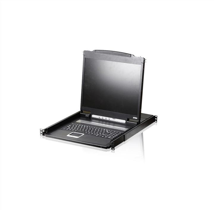 Actual product image Aten CL1000N KVM console, LCD, VGA, PS/2 USB, keyboard layout F