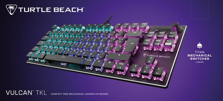 Actual product image Turtle Beach Vulcan TKL AIMO gaming keyboard, Red Switch (DE, Cable)