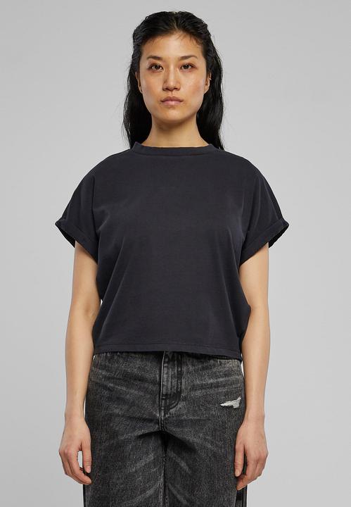 Actual product image Urban Classics Ladies Short Pigment Dye Cut On Sleeve Tee (S)