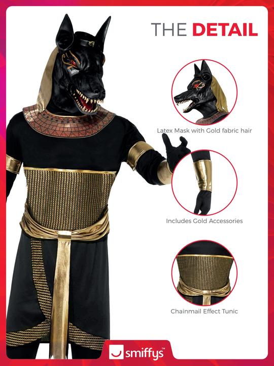 Actual product image Smiffys Crown Prince Anubis (M)