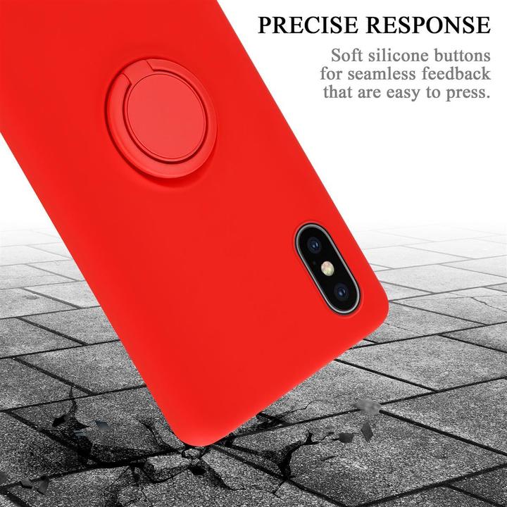 Actual product image Cadorabo TPU Liquid Ring Silicone Case Cover (Apple iPhone X)