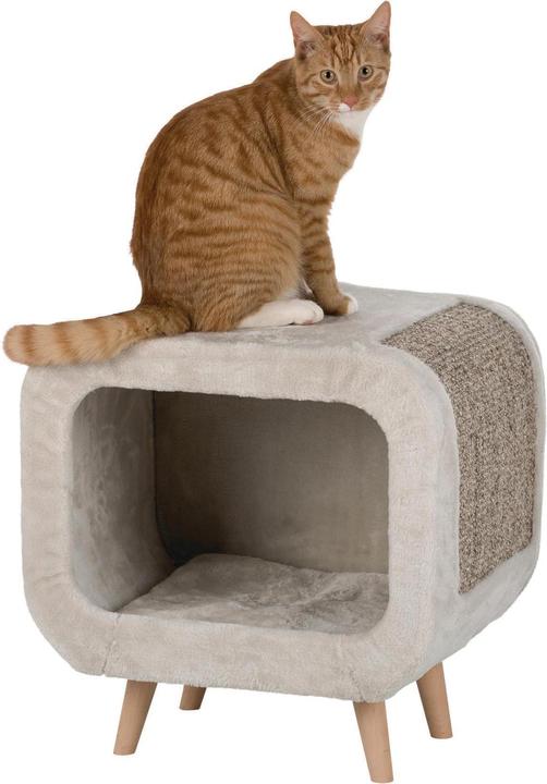 Actual product image Trixie Cuddling cave Alicia, 48x48x38cm (67 cm, Light grey, Grey melange)