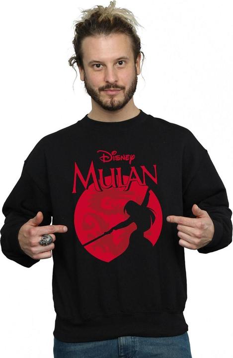 Actual product image Disney Mens Mulan Dragon Silhouette Sweatshirt (M)