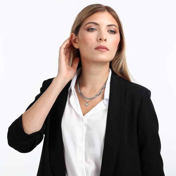 Immagine prodotto La Petite Story Collana con cuore d'amore (Acciaio inossidabile, 40 - 45 cm)