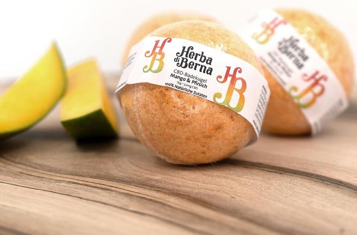 Immagine prodotto Herba di Berna Palla da bagno al mango e alla pesca (Bombe da bagno)