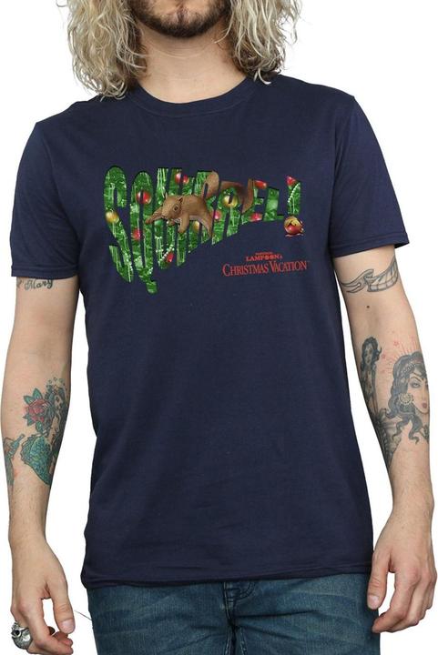 Immagine prodotto National Lampoon´s Vacation National Lampoon's Christmas Vacation Squirrel Tree Maglietta Uomo (3XL)