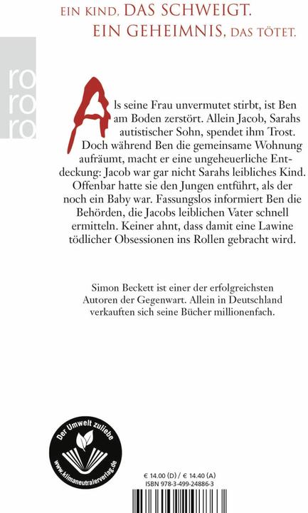 Actual product image Obsession (German, Simon Beckett, 2009)