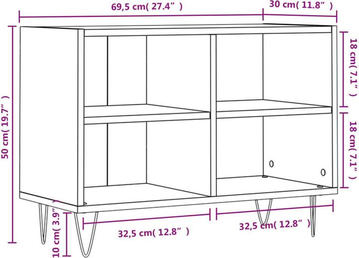 Actual product image VidaXL Spencer (69.5 x 30 x 50 cm)