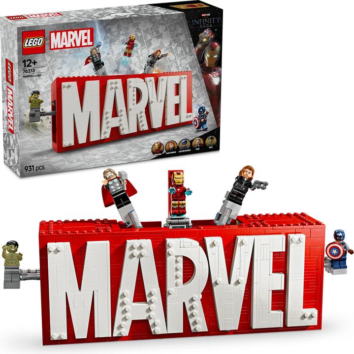 Produktbild LEGO Logo & Minifiguren (76313, LEGO Marvel)