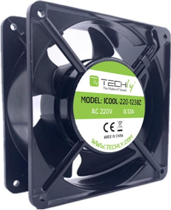 Immagine prodotto Techly Ventola per PC 120x120x38 220V (120 mm, 1 x)