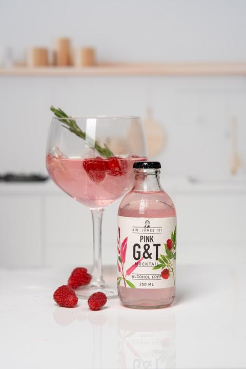 Produktbild Sir. James 101 Pink Gin & Tonic ohne Alkohol (1 x 25 cl)