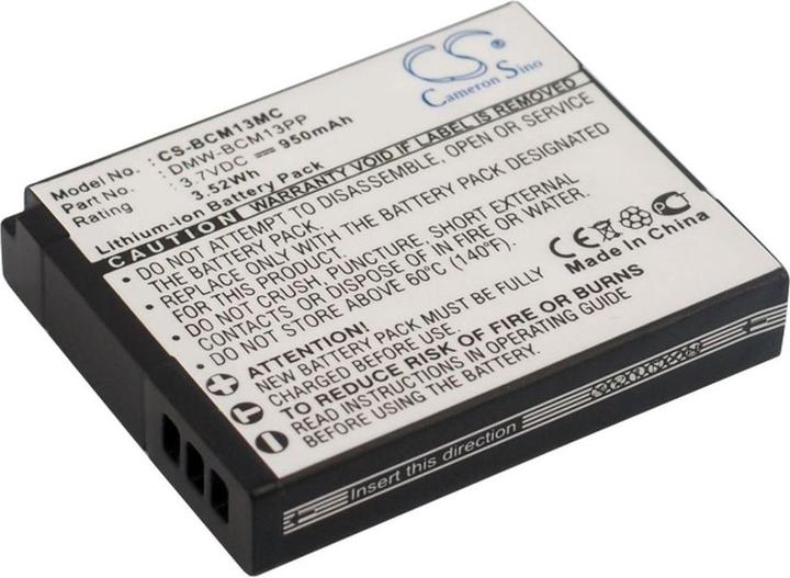 Actual product image NoName Battery for Panasonic Lumix DMC-FT5 etc