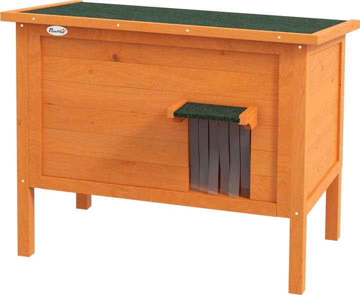 Image du produit PawHut Niche pour chat avec toit et chatière (Chatière manuelle)
