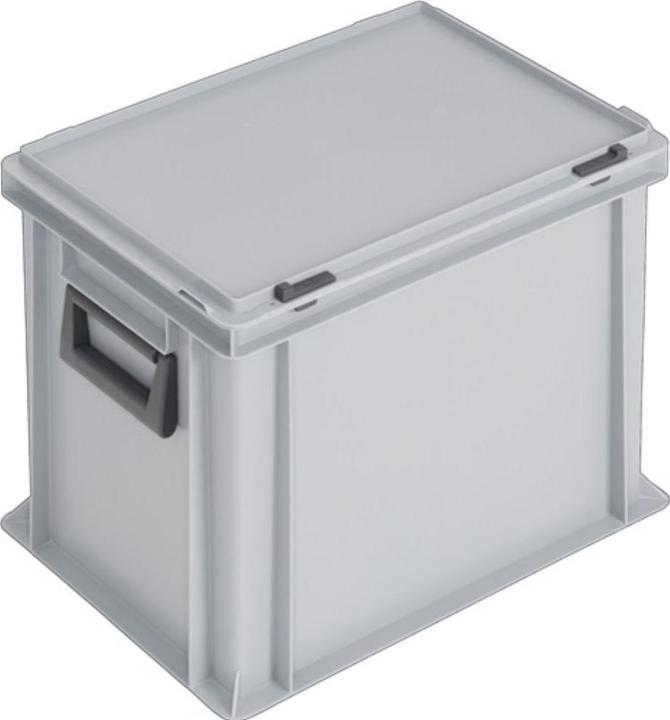 Produktbild Lockweiler Kunststoffkoffer L400xB300xH333 mm PP 2 Griffe Schiebeverschluss grau 31 l (31 l)