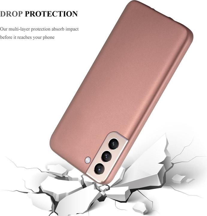 Productafbeelding Cadorabo TPU Matte Metallic hoes (Samsung Galaxy S21+)