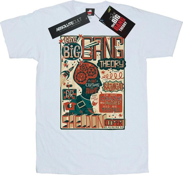 Big Bang Theory Infografik Poster Baumwolle Boyfriend TShirt