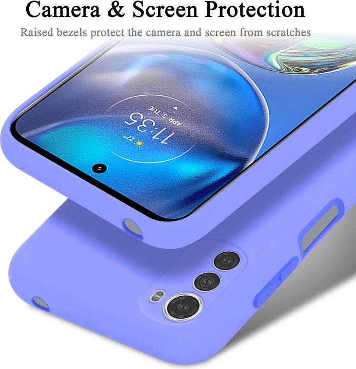 Productafbeelding Cadorabo TPU Liquid Silicone Hoesje Cover voor Motorola MOTO E32 4G / E32S (Motorola Moto E32s)
