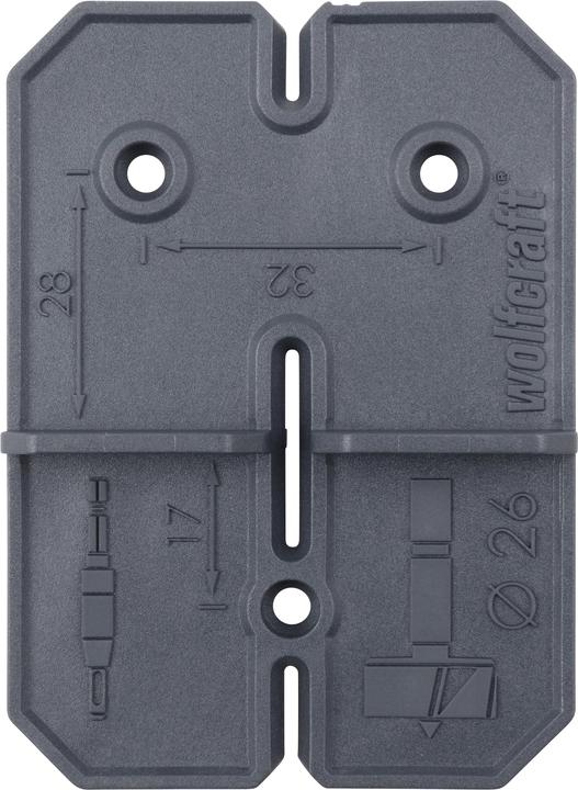 Actual product image wolfcraft wolfcraft 1 Scharnierloch-Set 26 mm (26 mm)