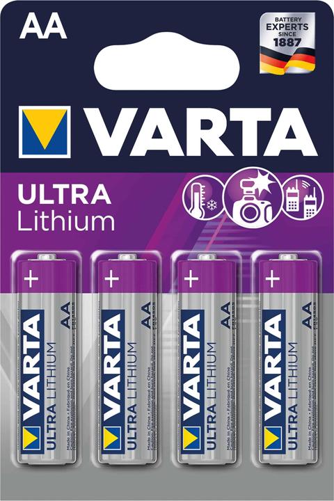Varta ULTRA Lithium (4 pcs, AA, 3000 mAh)