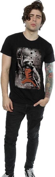 Immagine prodotto Guardians of the Galaxy Maglietta da uomo in cotone Standing Rocket Raccoon (S)