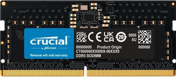 Actual product image Crucial DDR5-5600 12GB SODIMM CL46 (16Gbit) (5600 MHz, DDR5 RAM, SO-DIMM)