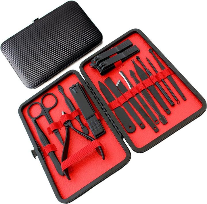 Produktbild TopShine Rotes Maniküre-Set 16-teilig