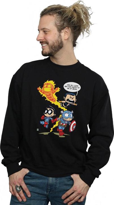 Image du produit - Sweat AVENGERS INVADERS CARTOON - Homme (L)