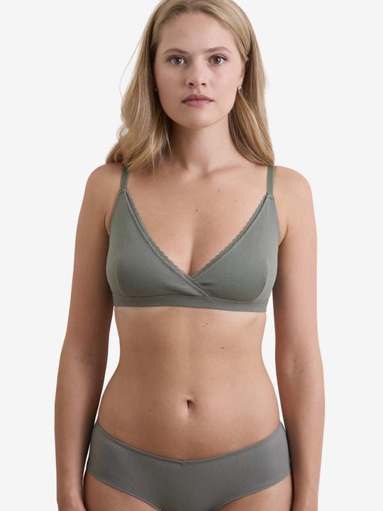 Immagine prodotto Vertbaudet Confezione da 2 reggiseni morbidi per la gravidanza e l'allattamento con scollo avvolgente, cotone (85 E)