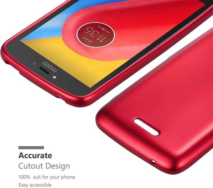 Actual product image Cadorabo TPU Matt Metallic Cover (Motorola Moto C Plus)