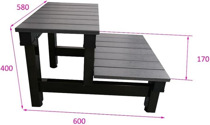 Produktbild Jet-Line Pooltreppe für Aussenwhirlpool (2 Stufen)