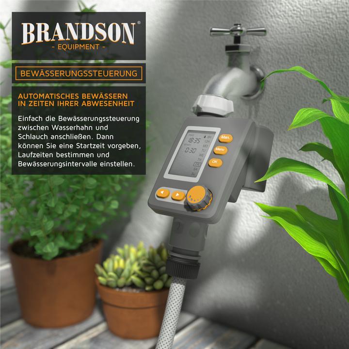 Produktbild Brandson Bewässerungscomputer, Wasserzeitschaltuhr, Bewässerungsuhr, Display, Bewässerungssteuerung digital (Bewässerungscomputer)