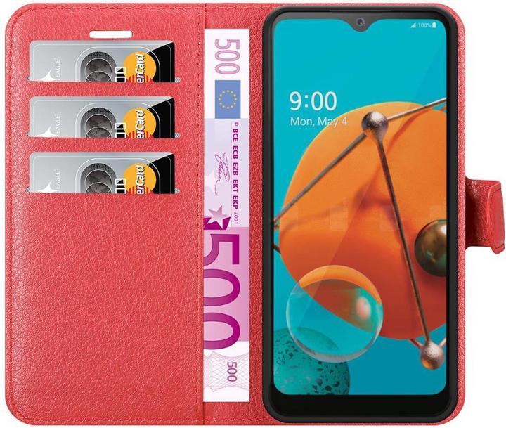 Actual product image Cadorabo Book with stand function cover (LG KQ51)
