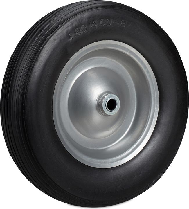 Actual product image Relaxdays Solid Rubber Wheelbarrow Wheel 4.80