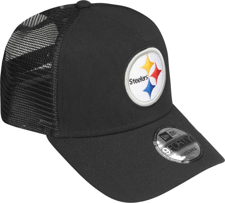 Actual product image New Era A-Frame Snapback Trucker Cap - Pittsburgh Steelers (One size)