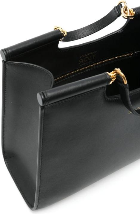 Produktbild Dolce & Gabbana small sicily shopping bag in black leather