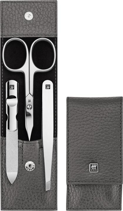 Actual product image Zwilling Classic Inox press stud case, 3-piece | leather | anthr