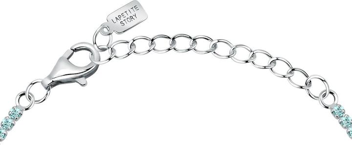 Actual product image La Petite Story Silver tennis bracelet with light blue zircons Silver LPS05AWV35 (16 cm, 925 silver)
