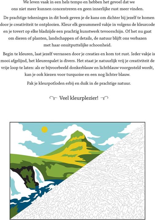 Produktbild Malen nach Zahlen für Erwachsene – Natur-Malbuch