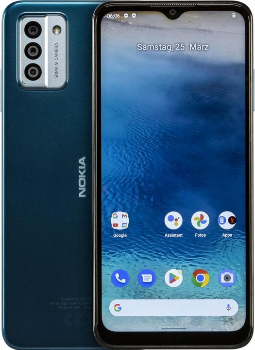 Actual product image Nokia G22 (64 GB, Lagoon Blue, 6.50", Dual SIM, 50 Mpx, 4G)