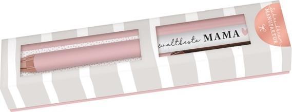 Image du produit Stylo bille Premium - Meilleure Maman du Monde - de Schreibkram Manufaktur (Or rose, 1 x)