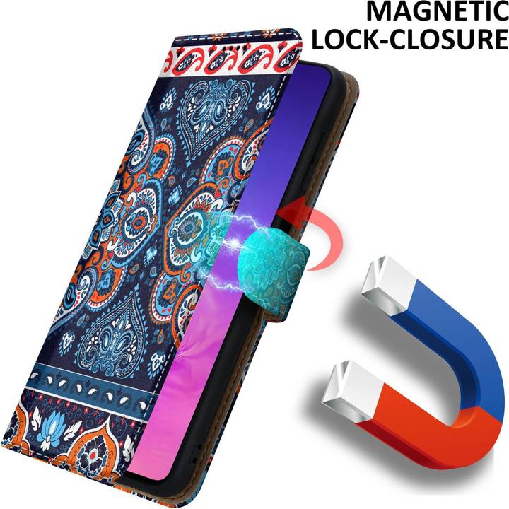 Produktbild Cadorabo Book Hülle mit Print für Samsung Galaxy A91 / S10 LITE / M80s (Samsung Galaxy A91, Samsung Galaxy S10 Lite)